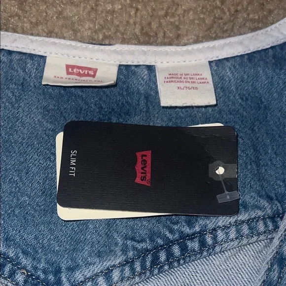 NWT Stylish Blue Denim Levi’s  Dress - Picture 2 of 5